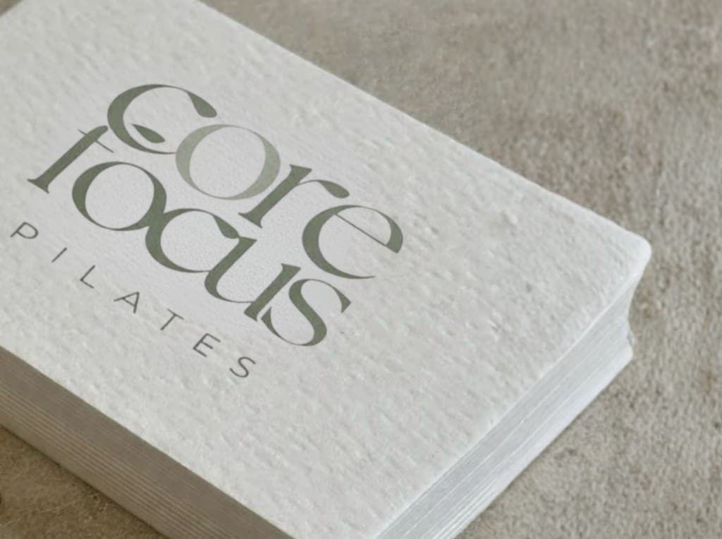 Core Focus Pilates project — Business cards and print