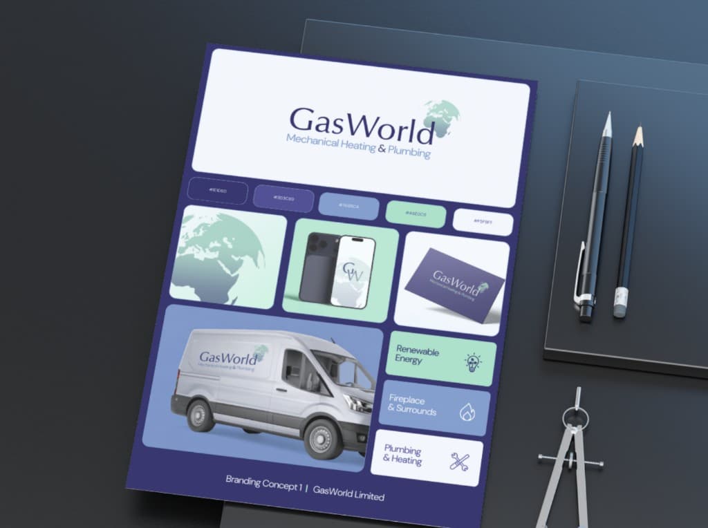 GasWorld LTD — Brand identity case study preview, Collectiv. Studio portfolio