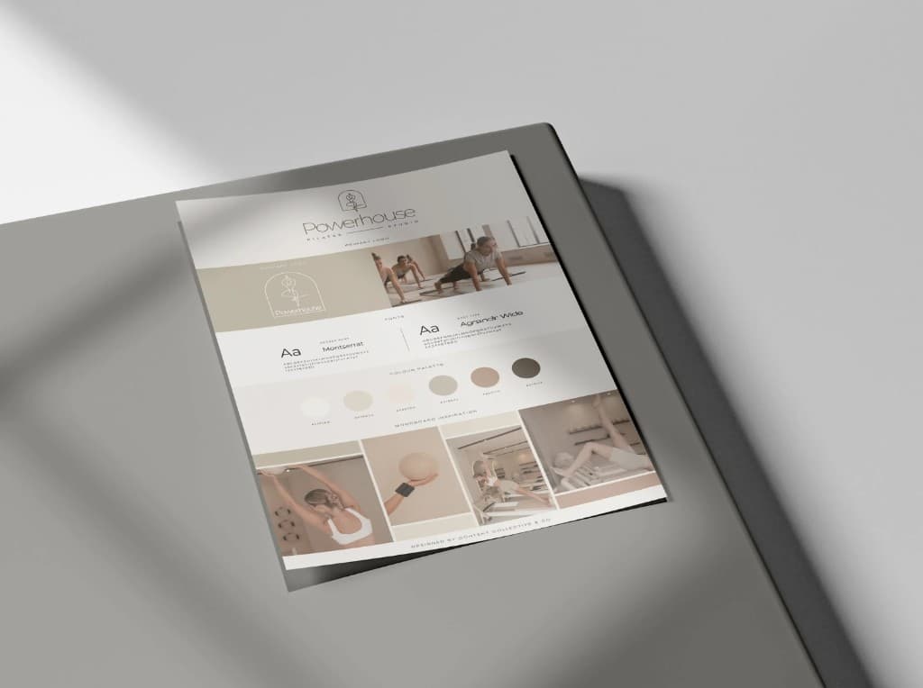 Powerhouse Pilates project — Brand identity and visual system