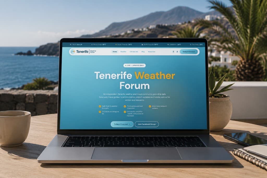 Tenerife Weather Forum - case study preview